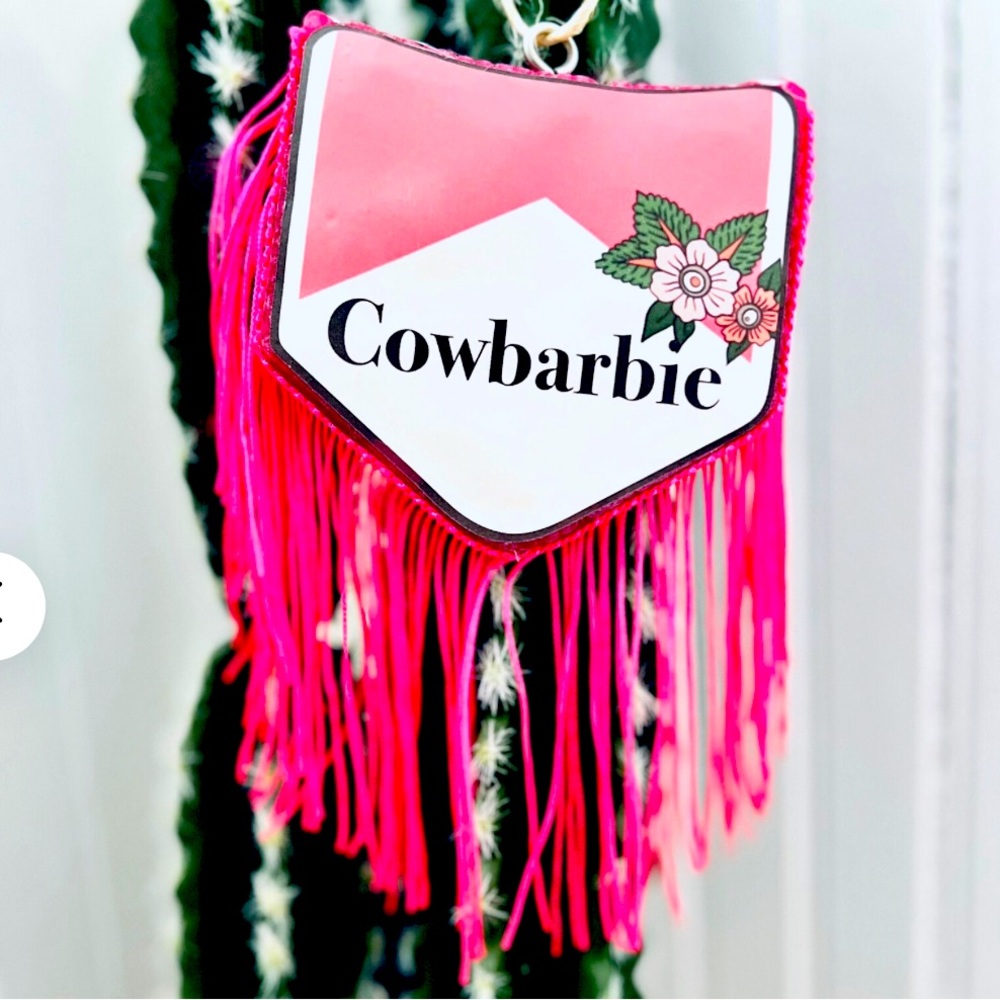 Cowbarbie car freshie